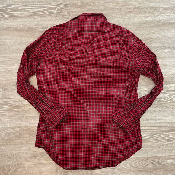 Polo by Ralph Lauren Red Plaid Casual Button Down Shirt - Picture 6 of 8